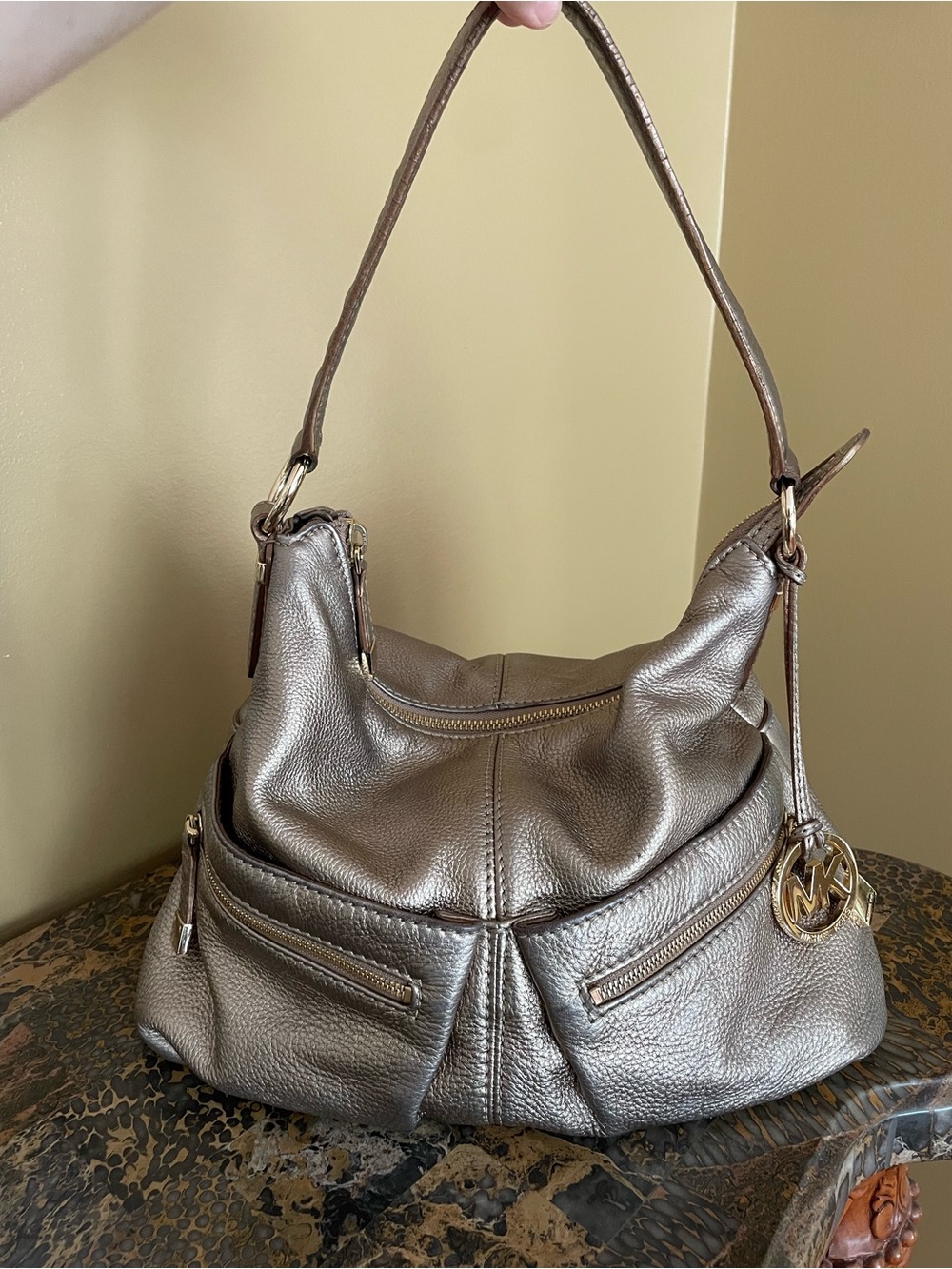 Michael Kors Metallic Gold Shoulder Bag